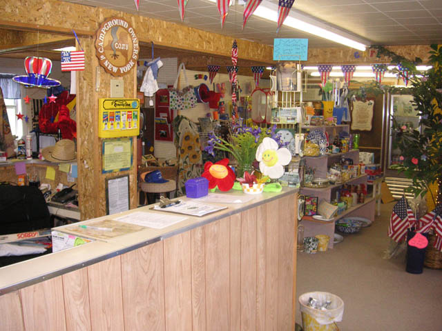 Shopping at Brook n Wood Campground